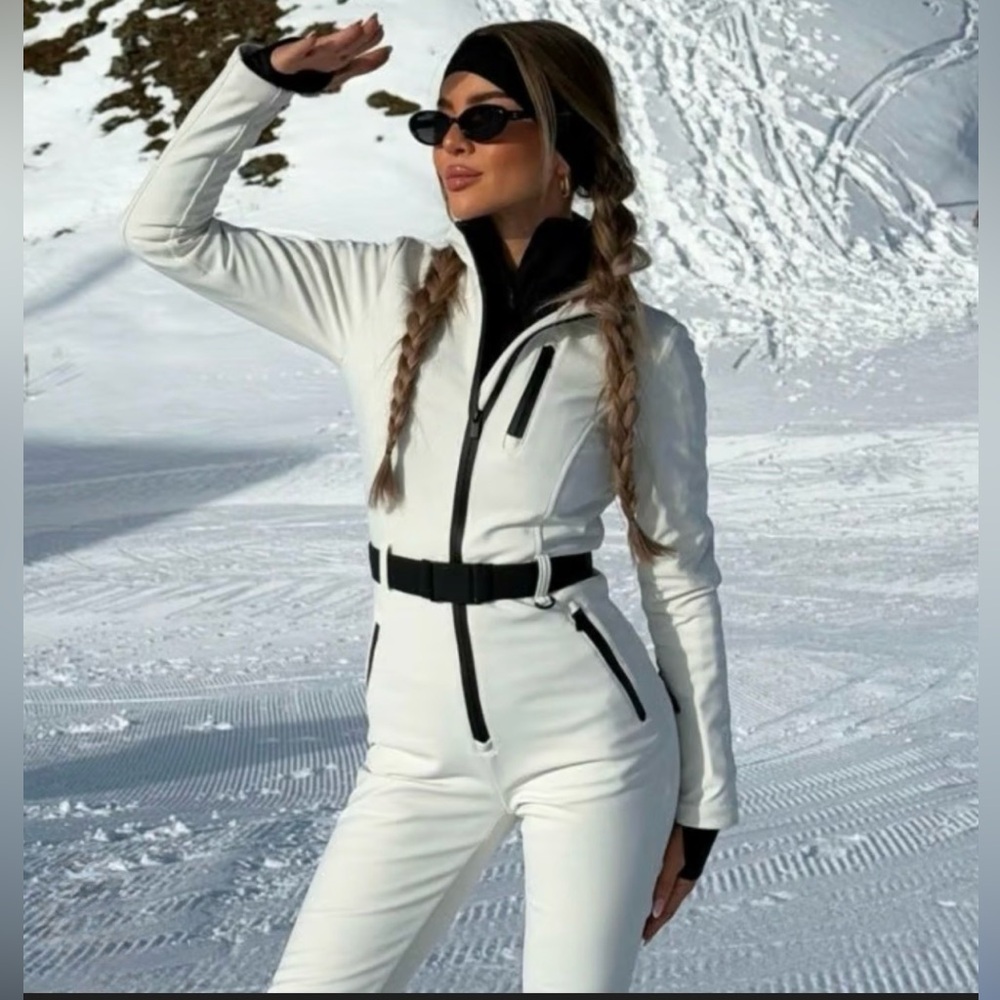 Women's White Ski Suit